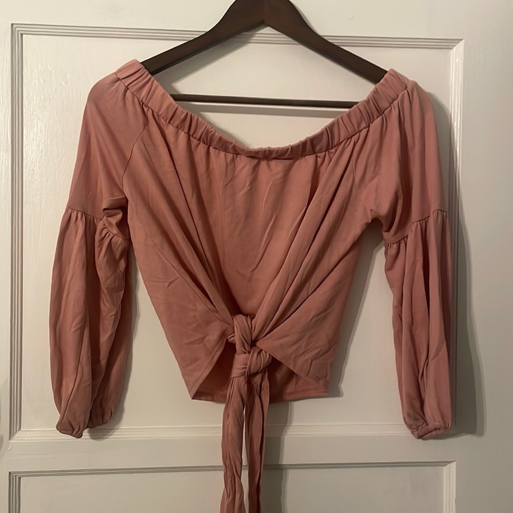 Off the shoulder crop top
